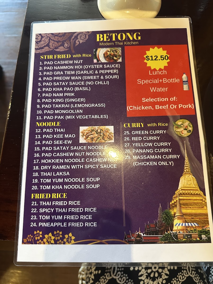 Menu Betong Thai Restaurant-2