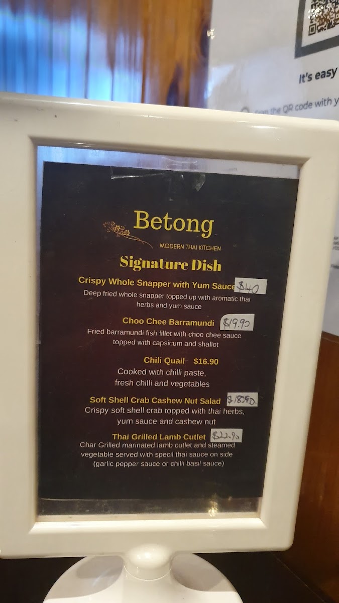 Menu Betong Thai Restaurant-7